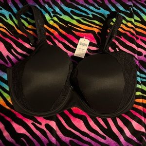NWT Soma 36DDD Black Lace Underwire Bra